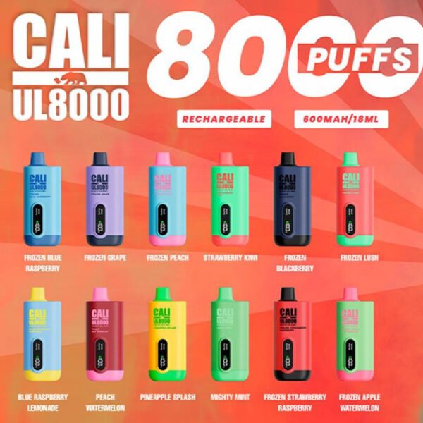 CALI PODS UL 8K DISPOSABLE 6CT DISPLAY