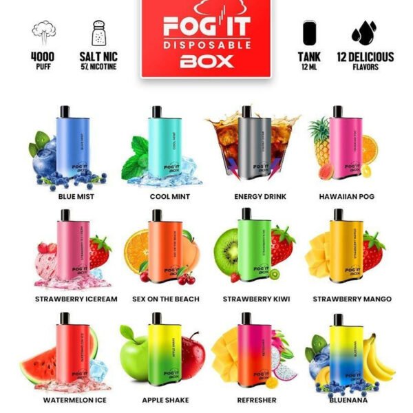 FOG IT VAPE 4K DISPOSABLE 5CT DISPLAY