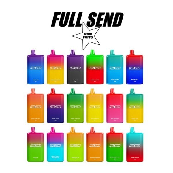 FULL SEND VAPOR  6900PUFFS DISPOSABLE 5CT DISPLAY