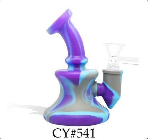 7" SILICONE MULTIPLE CHARACTER WATERPIPE -CY#541
