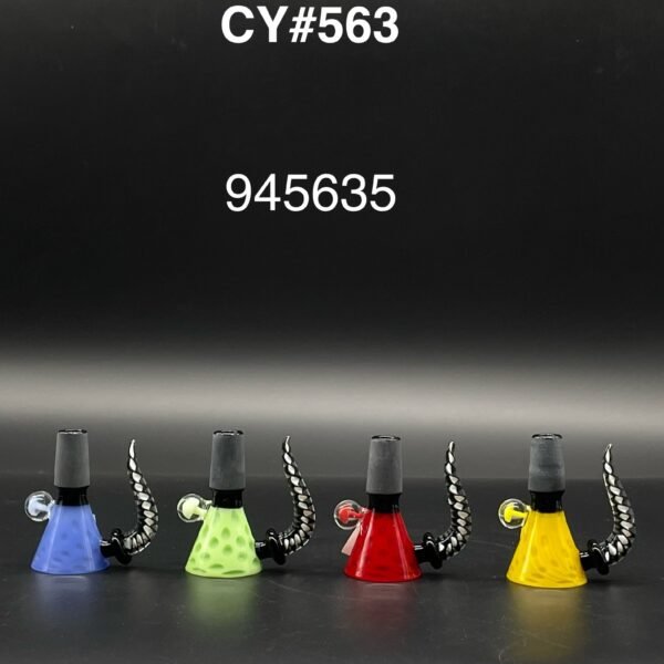 14MM TRIPPY DRAGON TAIL FLOWER BOWL  -CY#563