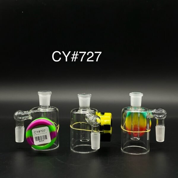 90°ASH CATSHER WITH SILICONE JAR -CY#727