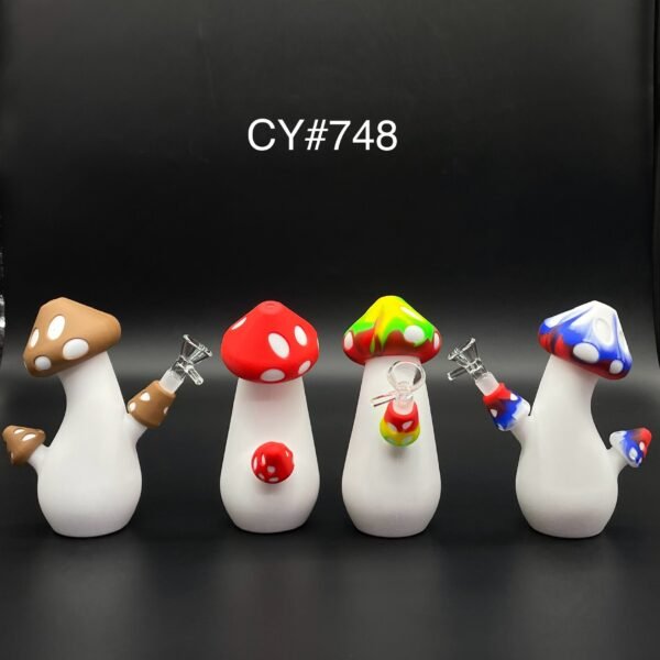 MUSHROOM SILICONE WATER PIPE -CY#748
