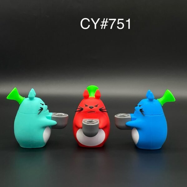 5'' FAT RAT SILICONE WATER PIPE -CY#751