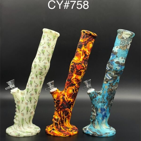 13'' SILICONE BONG BATMAN DESIGN -CY#758