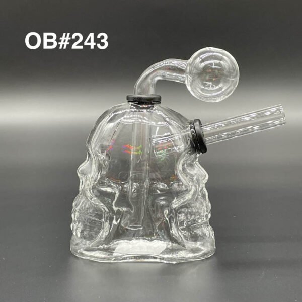 DOUBLE SIDE SKULL OIL BURNER -OB#243