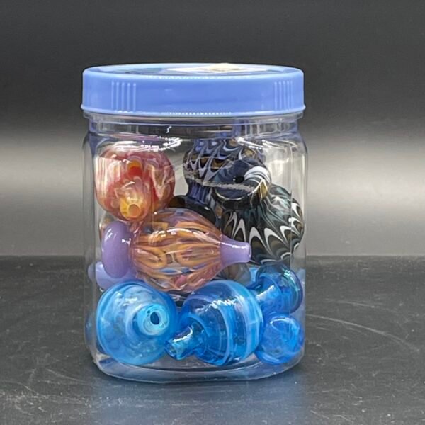 STRIPS DESIGN CARB CAP 10CT JAR -CY#443