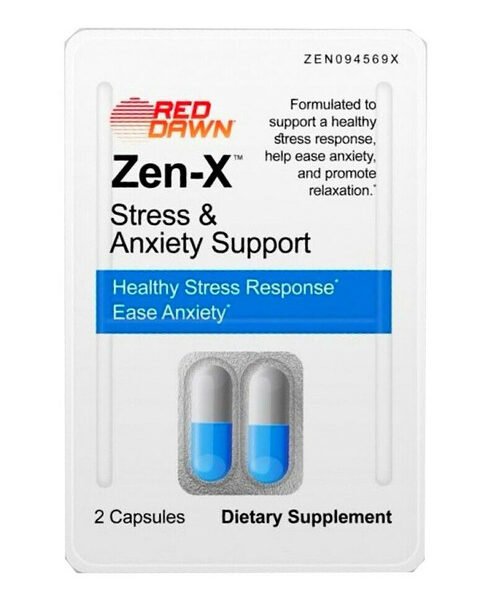 RED DAWN ZEN-X STRESS-ANXIETY 2 CAPS 12PK