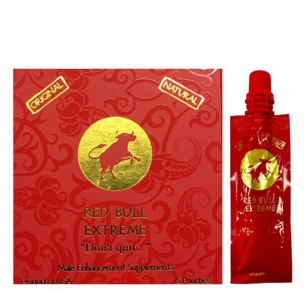 RED BULL EXTRA STRENGTH MALE ENHANCEMENT SUPPLEMENTS DISPLAY OF 15