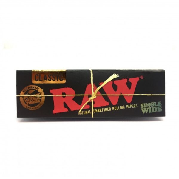 RAW CLASSIC BLACK SINGLE WIDE25CT