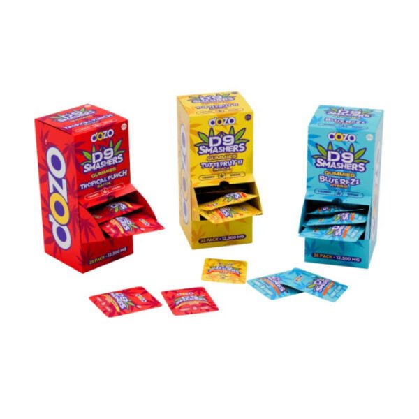 DOZO D9 SMASHERS 12500MG GUMMIES 25PK BOX