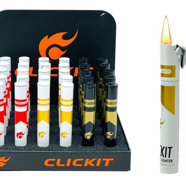 CLICKIT CIGARETTE SLIDE FLAME 30CT DISPLAY
