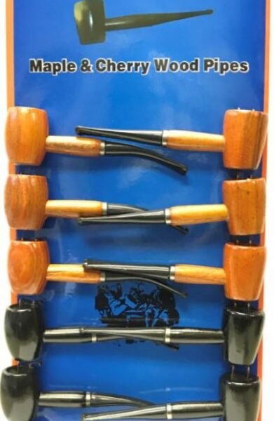 FUJIMA WP12 BIG CHERRY & MAPLE WOODEN PIPES 12CT
