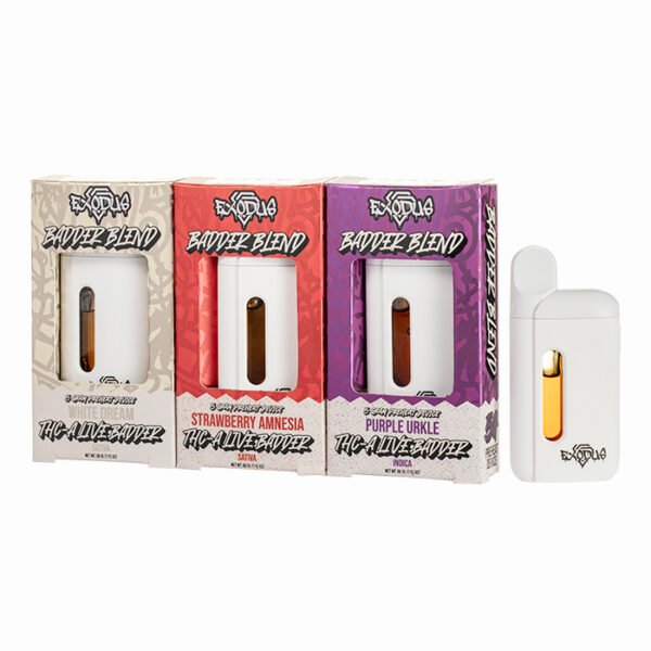 EXODUS 5 GRAM THCA LIVE BADER BLEND DISPOSABLE