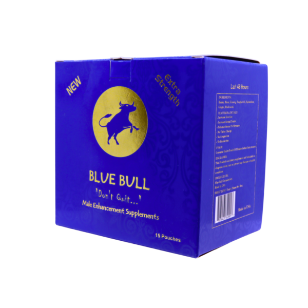 BLUE BULL EXTRA MALE ENHANCEMENT SUPPLEMENTS DISPLAY OF 15