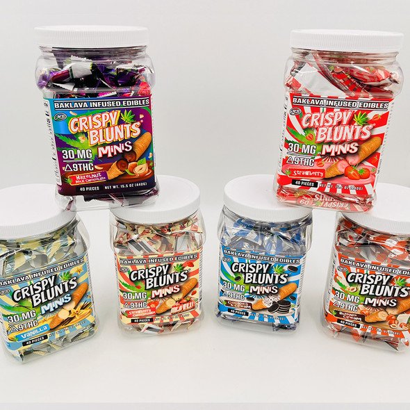 CRISPY BLUNTS MINIS 30MG 40 PCS JAR