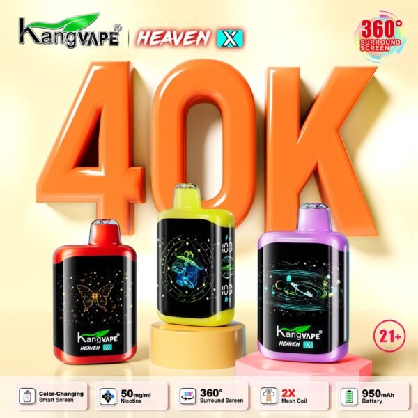 KANGVAPE HEAVEN X 40K DISPOSABLE 5CT DISPLAY