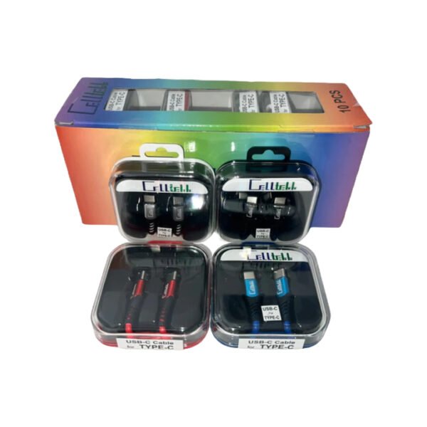 CELLTEKK SQUARE REFILL USB-C CABLE FOR IPH 10CT DISPLAY