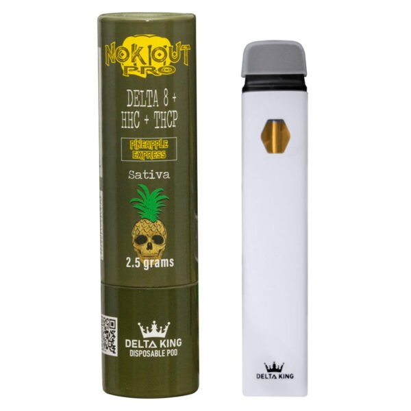 DELTA KING NOKOUT PRO 2.5G DISPOSABLE PINEAPPLE EXPRESS  1CT