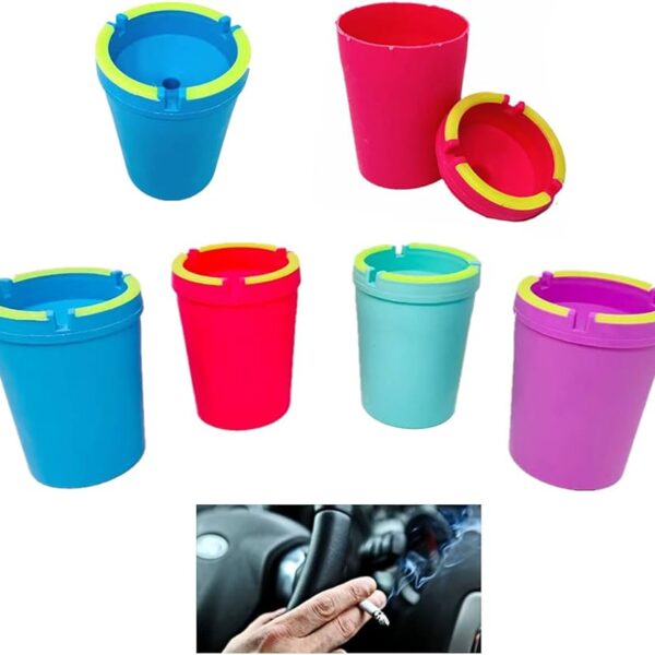 COLORFUL CAR ASHTRAY ASSORTED COLORS