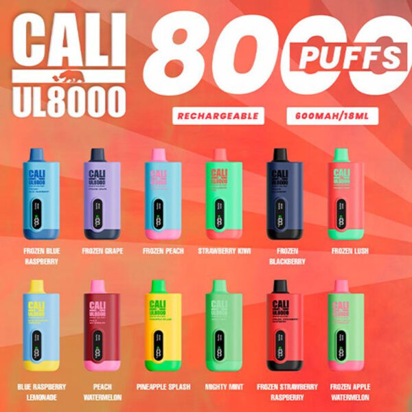 CALI PODS UL 8K DISPOSABLE 6CT DISPLAY