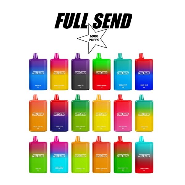 FULL SEND VAPOR  6900PUFFS DISPOSABLE 5CT DISPLAY