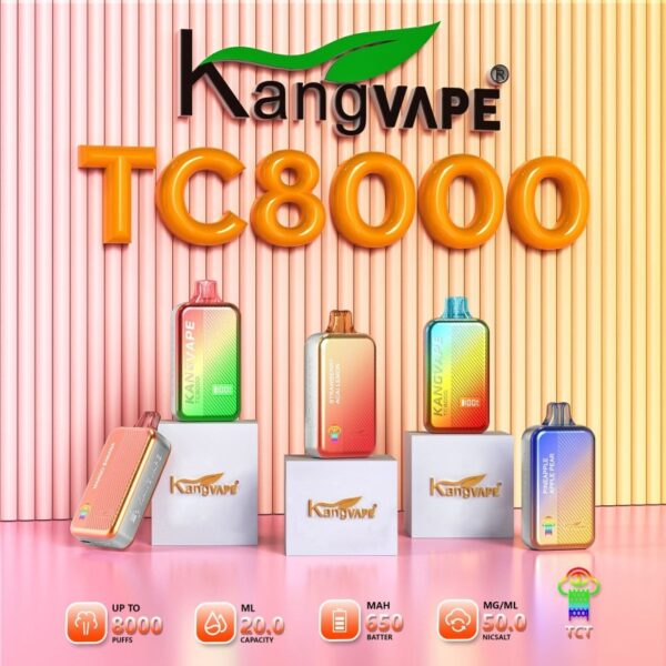 KANGVAPE TC 8K DISPOSABLE 5CT DISPLAY