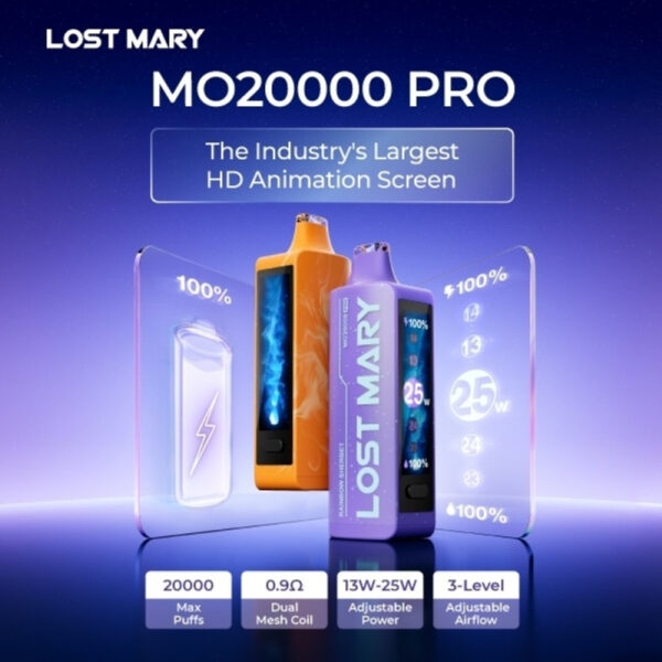 LOST MARY MO MEGA PRO 20K DISPOSABLE 5CT DISPLAY