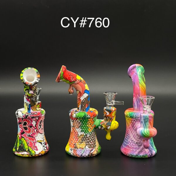SILICONE BONG GRAPHIC DESIGN -CY#760