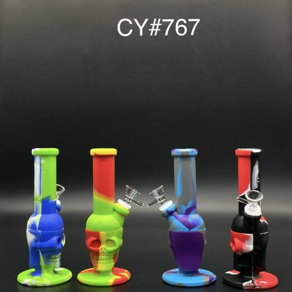 8 INCH SKULL MULTI BONG  -CY#767
