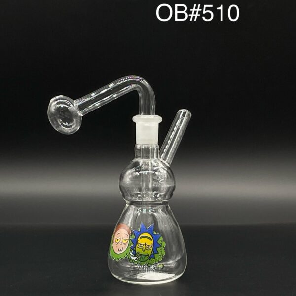 2PC MEDIUM BOTTLE W STICKER OIL BURNER  -OB#510