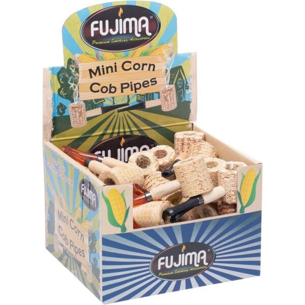 FUJIMA MINI CORN COB PIPES 36CT DISPLAY