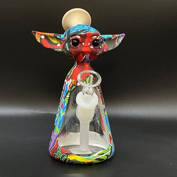4.5 INCH BABY YODA SILICONE HAND PIPE  -CY#762