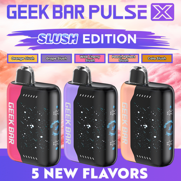 GEEK BAR SLUSH EDITION 25K DISPOSABLE 5CT DISPLAY