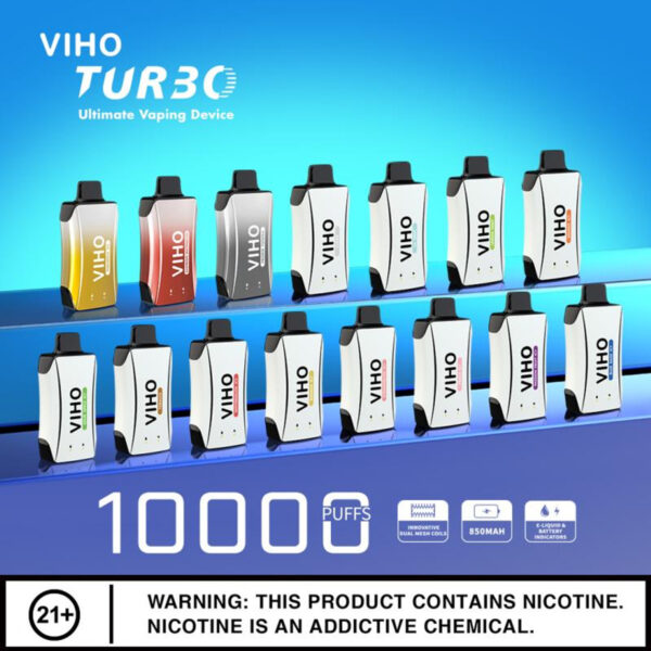 VIHO TURBO 10K DISPOSABLE 5CT DISPLAY