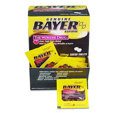 BAYER ASPIRIN TABLETS 325 MG 2PK 25CT DISPLAY