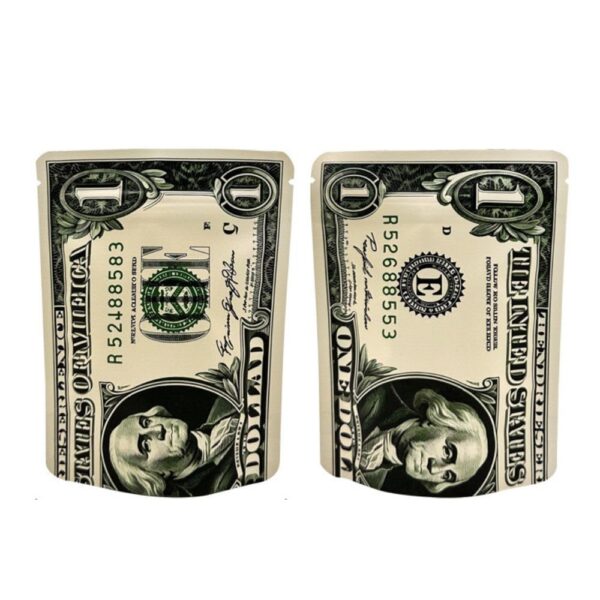 CURRENCY MYLAR BAGS 3.5G 50PCS