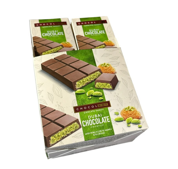 CHOCOL ART DUBAI CHOCOLATE PREMIUM 6CT PER BOX
