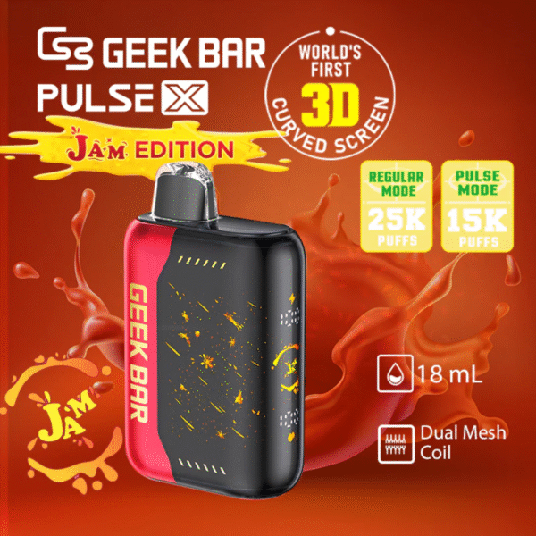 GEEK BAR 25K JAM EDITION DISPOSABLE 5CT DISPLAY