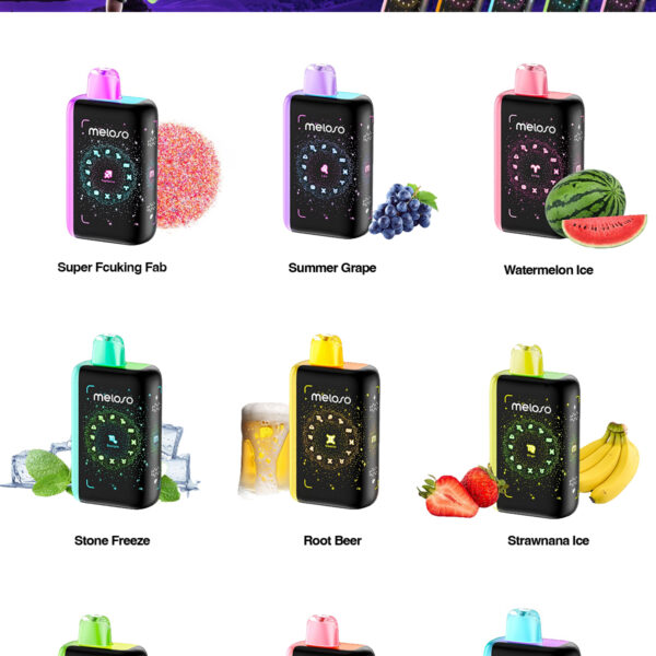 MELOSO BAR BY GEEK BAR 30K DISPOSABLE 5CT DISPLAY