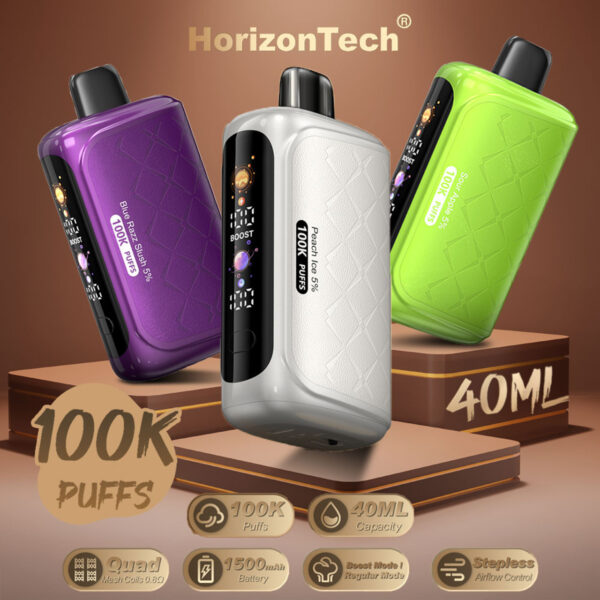 HORIZON TECH 100K DISPOSABLE 5CT DISPLAY