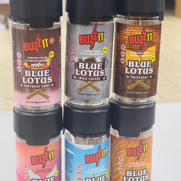 BUZZ IT BLUE LOTUS PRE-ROLL 5PCS JAR